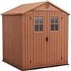 Keter Casetta Da Giardino In Resina 190x183x221H Cm Darwin 6x6 Con Finestre Keter
