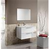 Mobile bagno multiuso 75x180,7x35 cm laccato lucido bianco a 8 ripiani