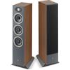 FOCAL THEVA N. 2 COPPIA DIFFUSORI PAVIMENTO DARK WOOD NUOVI
