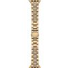 Michael Kors Bracciale compatibile con Apple Watch, 38/40/41 mm 18 mm oro, acciaio inossidabile, MKS8021