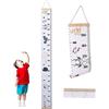 YANJINGHE Righello Altezza per Bambini, Tabella Altezza Bambini, Grafico di Crescita Del Bambino, Tela e Legno Rimovibile Attaccatura a Parete Portatile Grafico Altezza Muro per Bambini, Ragazzi, Ragazze