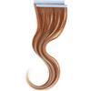 Balmain - Extension per capelli umani, 2 pezzi, lunghezza 25 cm, 9,8 g, biondo dorato molto chiaro, 22 g