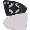 KYYET vetro specchietto retrovisore laterale sinistro compatibile con vw Golf MK7 2013-2020 Power Heated White