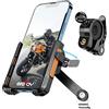 Grefay Supporto Telefono Moto Supporto Manubrio Supporto Telefono Moto Specchietto Retrovisore【2 Metodi di Connessione + 1S Smontaggio Rapido】Con Rotazione 360 Gradi per Smartphone da 4,0-7,0 Pollici