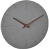 TFA Dostmann Orologio da Parete Effetto Cemento 60.3071.10 con Movimento in MDF Silenzioso, Elegante Decorazione per la Casa, Analogico, Grigio