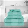 Brentfords Asciugamano da bagno super assorbente e ad asciugatura rapida, in 100% cotone, di alta qualità, 30 x 30 cm, colore: blu acqua