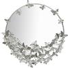 Mauro Ferretti SPECCHIO FARFALLE ROUND SILVER