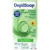 DepilSoap Pelle Normale - Strisce Depilatorie Viso, 20 strisce + 4 salviettine