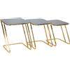 Mauro Ferretti TAVOLINETTI SIMPLE SET 3PZ