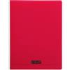 Calligraphe 18173C - quaderno p.met 24x32 cm 48 p quad. grandi 90g rosso PP