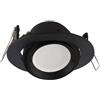 Portafaretto GU10 e MR16 Orientabile Tondo Foro Ø95mm Nero