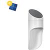 Applique LED Solare Bianca con Sensore Crepuscolare e Movimento Bianco Naturale 4.200K