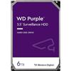 WD Purple 6TB per Videosorveglianza, Hard Disk interno da 3.5", Tecnologia AllFrame, 180BT/anno, Cache da 256 MB, Garanzia 3 anni