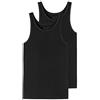 Schiesser 95/5 Organic Cotton Unterhemd schmale Träger Intimo, Nero_176038, XXXXL Uomo