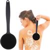 WLLHYF Scrubber per la Schiena Scrubber per il Corpo in Silicone Manico Lungo Bagno Doccia Spazzola per la Schiena Esfoliante per il Corpo (Manico Corto)