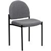 Flash Furniture Comfort - Sedia impilabile in acciaio, in lega, tessuto grigio, set di 1