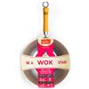 School of Wok Scuola di Wok Wok Star Flat Bottom Wok, Acciaio al Carbonio, Argento, 26,7 cm