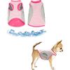 Jodsen Gilet Rinfrescante per Cani,Giacca di raffreddamento per cani,Abbigliamento estivo traspirante per cuccioli con striscia riflettente,Maglietta con Gilet per cani di piccola e media taglia (M, Pink)