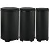Remo World Percussion Sets Festival Tubano (3 tubi da 10, 12, 14) nero opaco DP-25TU-CC-71