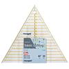 Prym Righello per Patchwork, Triangolare, 60 Gradi, Multi 20 cm, Omnigrid Triangle Ruler, Yellow, Transparent