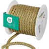 Halbach Seidenbänder Cordoncino oro di alta qualità, larghezza: 10 mm, lunghezza: 10 m, cordoncino per decorazioni, filo d'oro per artigianato fai da te e confezioni regalo, colore: oro