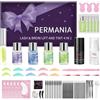 PERMANIA Kit Laminazione Ciglia con Tinta Nera | Lash Tint and Tint | Contiene gli Strumenti Necessari, l'effetto dura a Lungo, Adatto per Principianti da Usare a Casa, Nero-10 ml