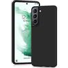 YATWIN Cover per Samsung Galaxy S22, Custodia in Silicone Morbido con Tagli di Precisione per Fotocamera, Protezione 360° con Bordi Rialzati, Nero‌
