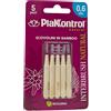 Ideco Plakkontrol - Interbrush Natural Scovolino in Bamboo 0.6mm, 5 Pezzi