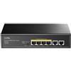 Elcart Distribution Spa Switch POE 6P 4 Port PoE + 2 10/100M Ethernet Uplink Cudy FS1006P
