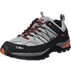 CMP Rigel Low Trekking Shoe Wp, Stivali da escursionismo Uomo, Cement, 40 EU