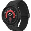 SAMSUNG Smartwatch Galaxy Watch5 Pro LTE, monitoraggio del benessere, fitness tracker, lunga durata della batteria, titanio nero, 45 mm (versione italiana)