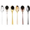 Sambonet - Taste Mix & Play Set di 6 Cucchiaini da Caffè in Acciaio Inox, Cucchiai da Dessert finitura PVD, Lavabili in lavastoviglie, Multicolore