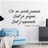 Ambiance Sticker Adesivo da parete, motivo: scritta Non perds mai, 55 x 100 cm, colore: nero