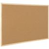 Raylu Paper® - Bacheca in sughero naturale con cornice in legno di pino, lavagna da parete con puntine e kit di montaggio (40 x 30 cm)