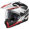Nolan casco componibile N70-2 X 06 Earthquake N-Com - 49 Metal White taglia XS