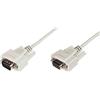 DIGITUS Cavo di connessione seriale - da D-Sub 9 a D-Sub 9 - da maschio a femmina - 3,0 m - Cavo di prolunga - Beige