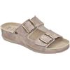 Scholl Aberdeen, Sandali Donna, Beige, 38 EU Larga