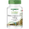 Fairvital | Estratto di semi di zucca 500 mg - 90 capsule - concentrato 10 volte con selenio e vitamina E - altamente dosato - vegano