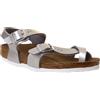 BIRKENSTOCK TAORMINA ELECTRIC METALLIC SILVER Sandali Bambina