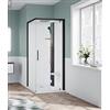 Novellini Glax 1 2.0 GF 90x90 Cabina Multifunzione con Hammam - Colore: Black - Rubinetteria: Miscelatore Meccanico - Altezza Piatto Doccia: CM 4.5 - Verso: Destro