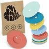 MySweetStitch - 10 x FreeStyle Libre 3 cerotti sensore, Overpatch rotondo Ø 60mm, con foro di ventilazione, cerotto impermeabile, traspirante, delicato sulla pelle, Pastello