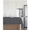 GEMITEX TOVAGLIA FELPATA PLUS 140X140 CERATA IN PVC DECORO POIS GRIGIO MADE IN ITALY