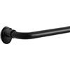 Eclipse Clinton - Bastone per tende oscurante, 1,5 cm, oscurante, regolabile, per finestre da 71 a 122 cm, colore: nero opaco