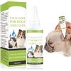 TUKNN Gocce per Acari dell Orecchio,Gocce D'acari,Pulisci Orecchie Cane e Gatto,Detergente per Orecchie per Cane,Dog Ear Cleaner,Stop Prurito Rimuovere Earwax,Pulisce,Deodora,Elimina Gli Odori,60 ml