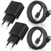 JupptElectronics 2er-Pack 25W USB C Caricatore con 2er-Pack 1.5m USB C cavo Caricabatterie Veloce Alimentatore per Samsung Galaxy S23/S22/S21+/S20/Note20/S10/S9/Z Flip 3/Z Fold 4 5G/iPad Pro, Caricabatteria Veloce