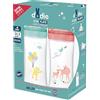 Dodie Confezione da 2 Biberon Anticolica Sensation+ (2 X 330 Ml), Tettarella Piatta, Flusso Medio grande, senza BPA, dai 6 mesi, Verde e Rosa Aria