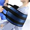 LOSCHEN [LOSCHE] Cintura di trasferimento per pazienti, 110 cm, imbottita, per disabili, anziani, anziani, feriti, movimento sicuro in auto, sedia a rotelle, letto (blu)