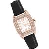 MicLee Orologi da donna Orologi al quarzo per ragazze Numeri quadrati con quadrante in lega con diamanti incastonati Moda di lusso Movimenti della casa Impermeabile orologi luminosi
