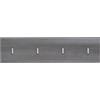 trendteam smart living Appendiabiti in melamina, 80 x 21 x 2 cm, Parte Anteriore melammina, Corpo Sardegna Color Argento fumé con Bottoni