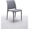 KONTE.DESIGN Set di 2 Sedie NORTH BEACH in Polipropilene Grigio